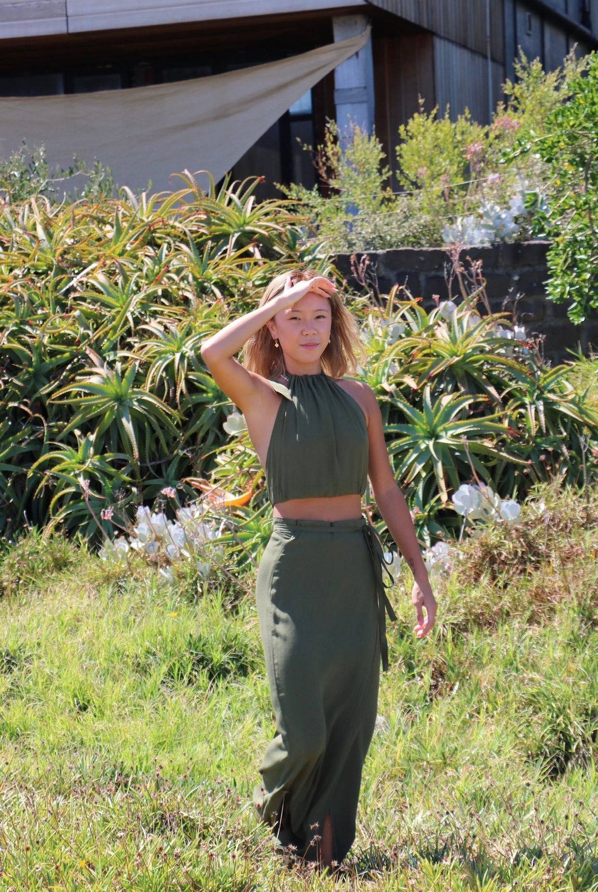 Zahara Top ~ Capulet Olive - Waev Sports
