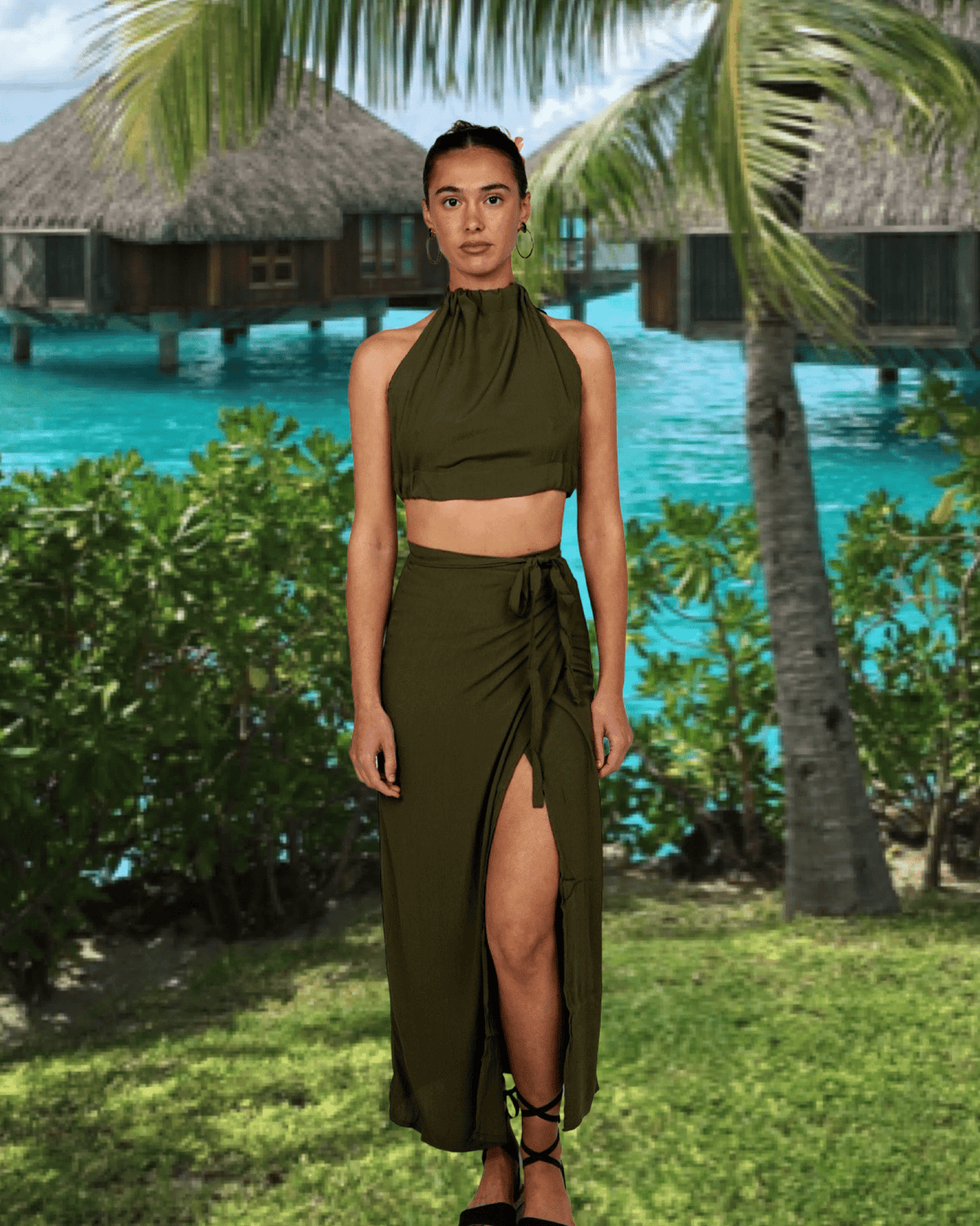 Zahara Top ~ Capulet Olive - Waev Sports